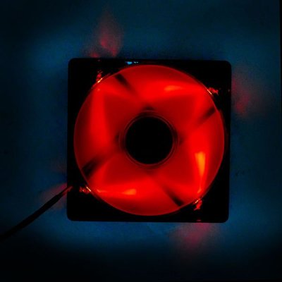 小白的生活工場*Prolimatech (Red Vortex 12 LED)12公分紅燈風扇