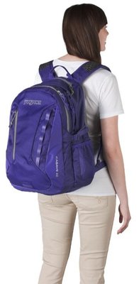 美國 JANSPORT 15吋 laptop 亮紫色 筆電後背包 登山背包 多功能 戶外休閒