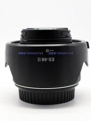 ES-68II蓮花遮光罩適用佳能EF 50mmf/1.8STM鏡頭罩新小痰盂49mm-佳藝居