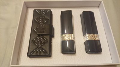 全新Dior 迪奧 藍星訂製唇膏盒&唇膏組 唇膏#999 #080+唇膏盒