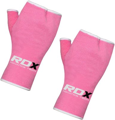女性姐妹用【千里之行】英國RDX半指拳擊手套內襯套可取代手綁帶-粉紅-另有重訓手套腰帶