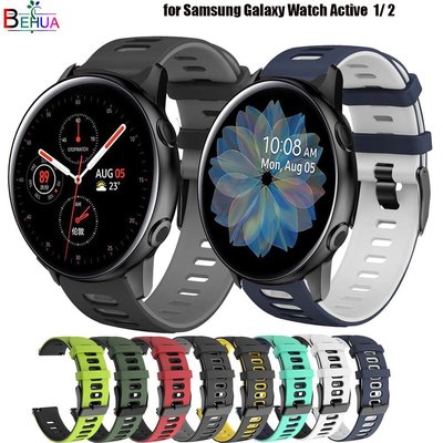 矽膠原裝運動錶帶, 適用於 Samsung Galaxy Watch Active 2 40mm 44mm 手鍊 20m