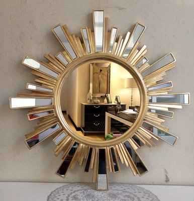 新款歐式浴室鏡玻璃方塊拼貼玄關太陽鏡防水裝飾鏡化妝鏡壁掛鏡子正品精品 促銷 正品 夏季
