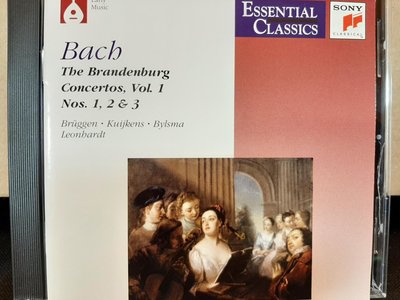 Leonhardt,J.S. Bach-The Brandenburg Concertos,Vol.1&2雷翁哈特指揮演繹巴哈六首布蘭登堡協奏曲，2CD,如新。