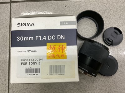[保固一年] [高雄明豐] 公司貨95新 Sigma C 30mm F1.4 DC DN Sony E接環[e2701]
