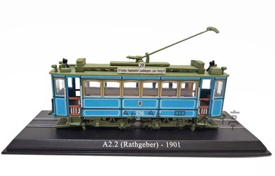 [在台現貨/ 鐵道迷最愛] 德國慕尼黑 Rathgeber 格貝爾拉特 1901年 1/87 電車火車模型 附鐵軌