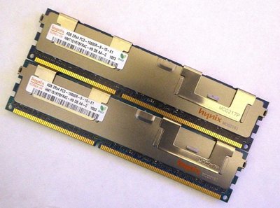 現代 海力士 4G 2R×4 PC3-10600R DDR3 1333 ECC REG 伺服器記憶體
