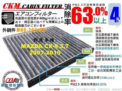 【CKM】馬自達 MAZDA CX-9 CX9 07- 原廠 正廠 型 活性碳 活性碳冷氣濾網 空氣濾網 粉塵 空調濾網