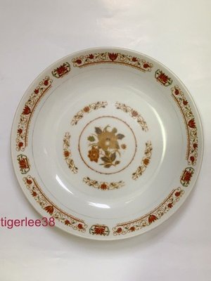 [老排的收藏]~~碗盤工藝~早期大同紅標瑞士花瓷盤/餐具/擺飾