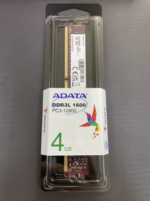 威剛 4G DDR3L 1600 窄版 桌上型記憶體 全新 蘆洲可自取📌自取價200