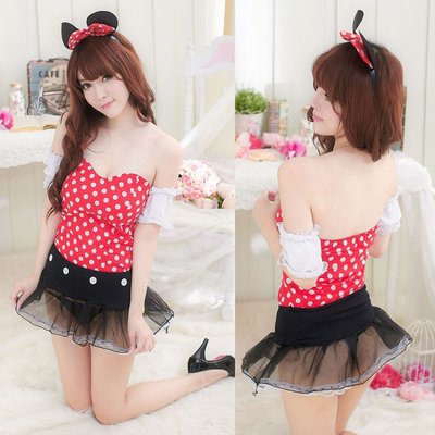 Lingerie,cosplay,Minnie role play cloth,Sexy Costume, Mouse