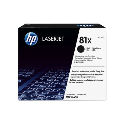 【葳狄線上GO】HP 81X LaserJet 原廠黑色碳粉匣高印量(CF281X) 適用MFP630