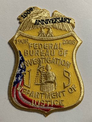 FBI 美國聯邦調查局100周年紀念刺繡臂章