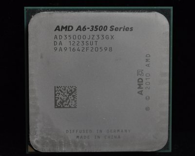 AMD A6-3500 三核盒裝正式版 送風扇 (FM1 2.4G) 3600 3620 A4-3400 3450參考