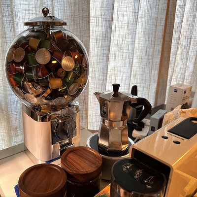 现货秒发 膠囊咖啡扭蛋機 扭蛋機 咖啡膠囊收納機 自動販賣機 家用咖啡膠囊 收納星巴克咖啡收納