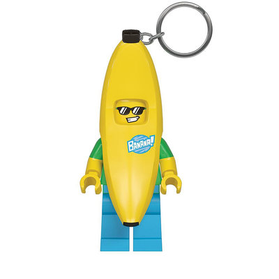 正版 LEGO 樂高鑰匙圈 香蕉人  LED 人偶造型鑰匙圈燈 手電筒 COCOS LG320