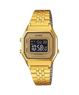 CASIO手錶公司貨金色錶 歷久不衰熱銷l LA-680 WGA-9B街頭潮流必備配件~LA670