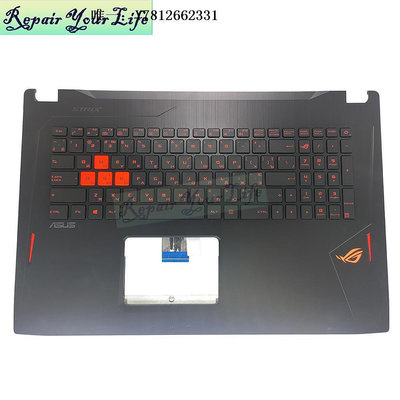 電腦零件適用ASUS華碩 GL502VM GL502 GL702 S5VM筆記本鍵盤C殼橙字背光UA筆電配件