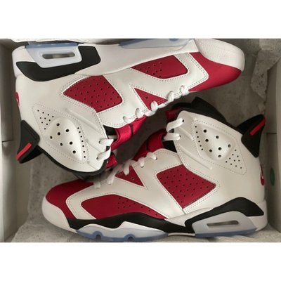 【正品】Air Jordan 6 "carmine" 胭脂 紅白 2021復刻 籃球 CT8529-106潮鞋