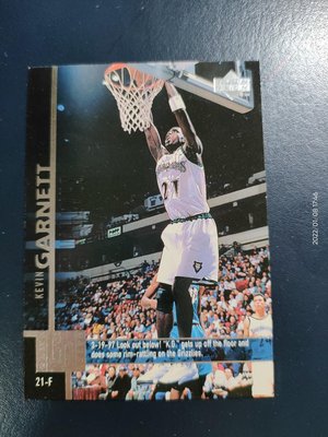 Kevin Garnett 1997-98 Upper Deck Game Dated Memorable Moments #75