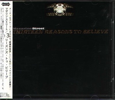 K - Mazarine Street Thirteen Reasons To Believe 日版 +2BON NEW