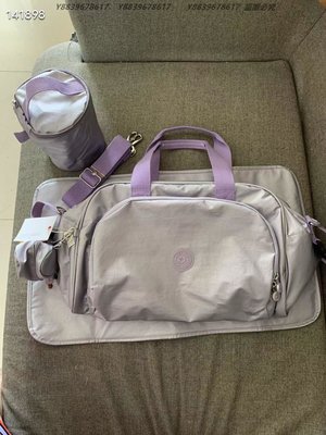 Kipling 猴子包 金屬紫 K13556 手提斜背多功能包 媽媽包 旅行包 運動包 大容量 防水