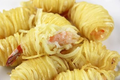 【炸點心系列 】馬鈴薯蝦(10入) / 約300g~亦可搭配米糕系列~即是一道大方便宜菜色