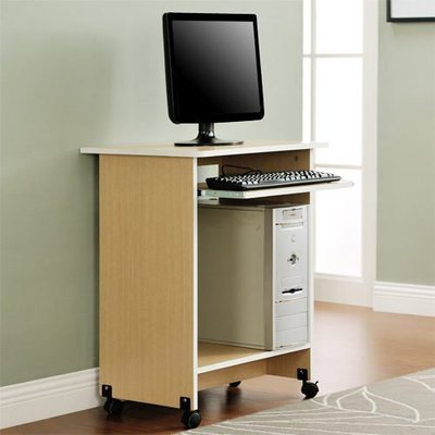 白橡木色簡易電腦桌/書桌/工作桌