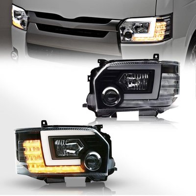 海獅大燈總成適用于14-18年豐田Toyota hiace全LED流水轉向大燈--請儀價