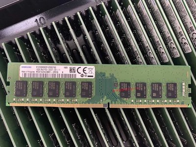 三星M391A2K43BB1-CRC 16G 2RX8 PC4-2400T DDR4 純ECC伺服器記憶體