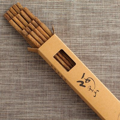 木筷子成人家用家庭套裝10雙四季夢彩木筷雞翅木質日式實木防滑筷-主推款