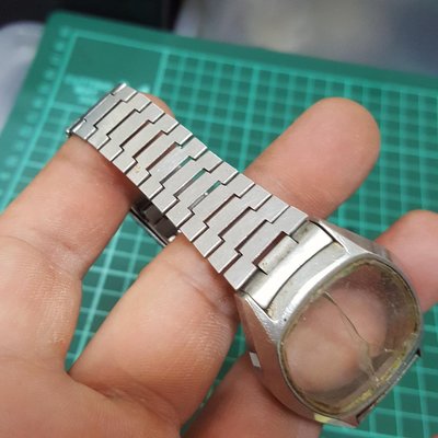 早期 18mm 不鏽鋼 錶帶 錶殼 老錶 最愛 非 機械錶 港勞 手上鏈 EAT ROLEX SEIKO TELUX MK IWC CK A08