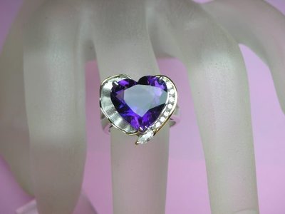 (雲凱珠寶部落格)5克拉天然紫水晶戒指，珠寶級紫水晶，紫羅蘭紫水晶