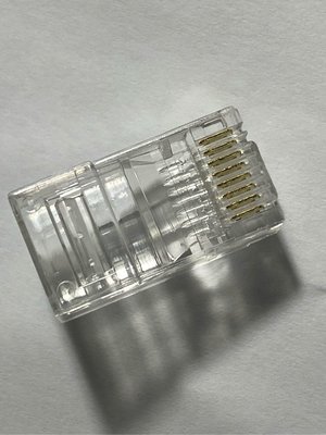 RJ-45 網路線接頭/水晶頭/網路接頭/水晶接頭/RJ45。cat5e 8P8C 每包100顆