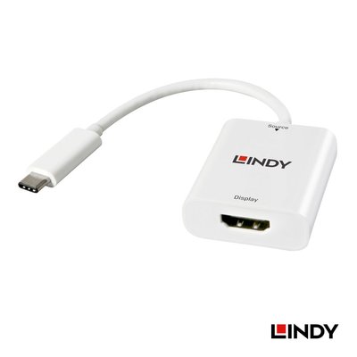 LINDY 林帝 43244 - 主動式 USB3.1 TYPE-C TO HDMI1.4 4K/30HZ轉接器