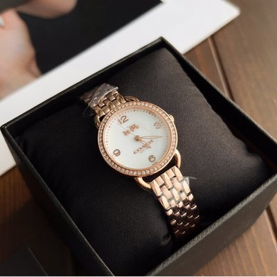 品牌特賣店 美國代購 COACH 精緻秀氣貝殼面手錶 女錶 美國100%正品代購 附件齊全