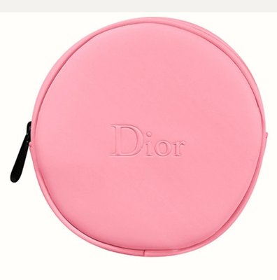 Dior 迪奧 馬卡龍粉嫩圓形 粉紅色 手拿包 化妝包