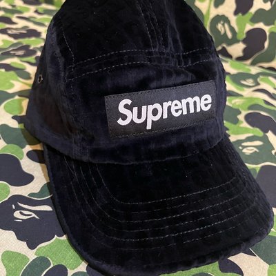 xsPC Supreme Velvet Pattern Camp Cap Black 天鵝絨帽子黑色現貨