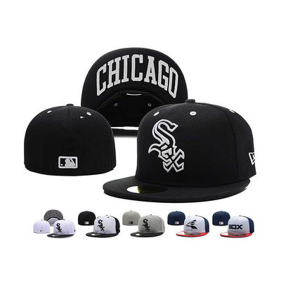 MLB 尺寸帽 全封 不可調整 拼接 芝加哥白襪隊 Chicago White Sox 男女通用 棒球帽 板帽 嘻哈帽