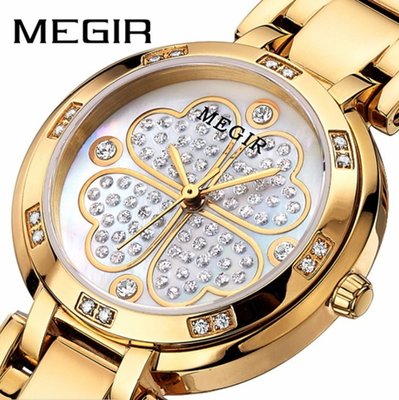 【潮裡潮氣】美格爾MEGIR女錶時尚大氣精美女士手錶6109L