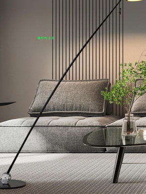 落地暖燈現代簡約落地燈意式極簡長桿設計師北歐藝術客廳沙發臥室床頭地燈