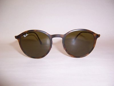 光寶眼鏡城(台南)Ray-Ban 復古圓型太陽眼鏡*特輕琥珀塑面純鈦腳*RB4224/894/73,旭日公司貨