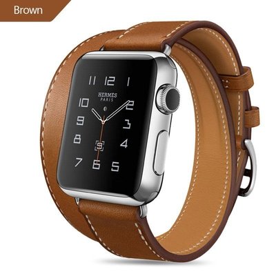 森尼3C-蘋果Iwatch7真皮表帶蘋果愛馬仕針扣表帶Apple Watch7/6代 45mm/44mm帶替換帶手錶帶皮革副廠錶帶-品質保證