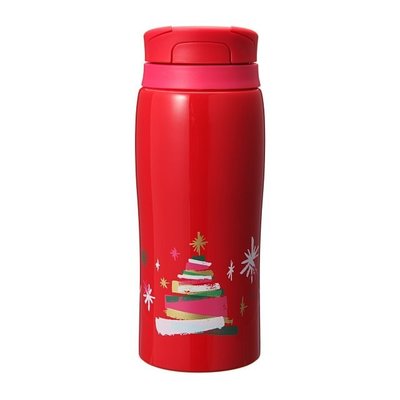 現貨!!降價 日本星巴克STARBUCKS 限定 聖誕節新款紅色聖誕樹保溫瓶/星巴克 保溫杯360ml