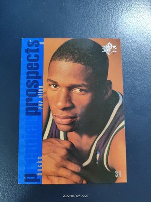 Ray Allen 1996-97  SP Premier Prospects Rookie Card #136 Milwaukee Bucks