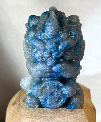 K2 醒獅 守金神獸 藍銅礦 玉化透料 [稀有礦石] 水晶 雕刻件