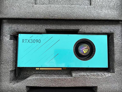 眾誠優品 全新英偉達RTX3090 24G公版渦輪顯卡單風扇雙寬槽服務器GPU KF593