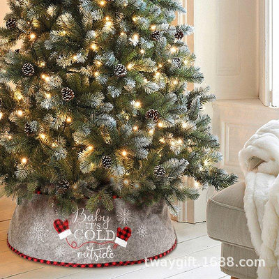 【現貨精選】特維新品聖誕樹圍裙 聖誕樹底座裝飾圍裙 聖誕節可愛卡通手套樹裙