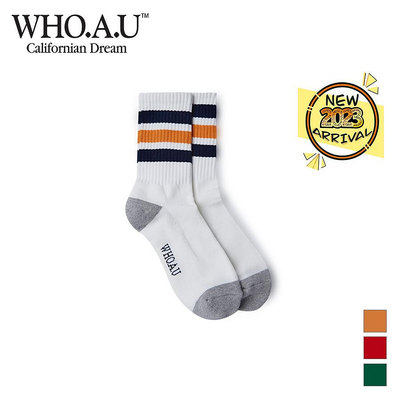 [WHO.A.U] 條紋中筒襪 | 為什麼 WHAYD4931A