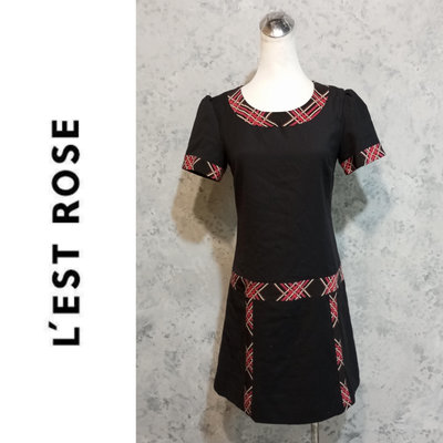 【皮老闆二店】二手真品 LEST ROSE 洋裝 N508